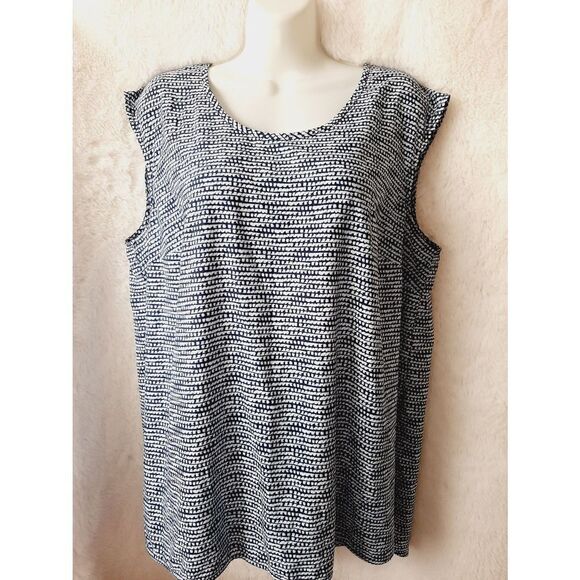 Merona blue XXL Sleeveless top - Picture 1 of 4